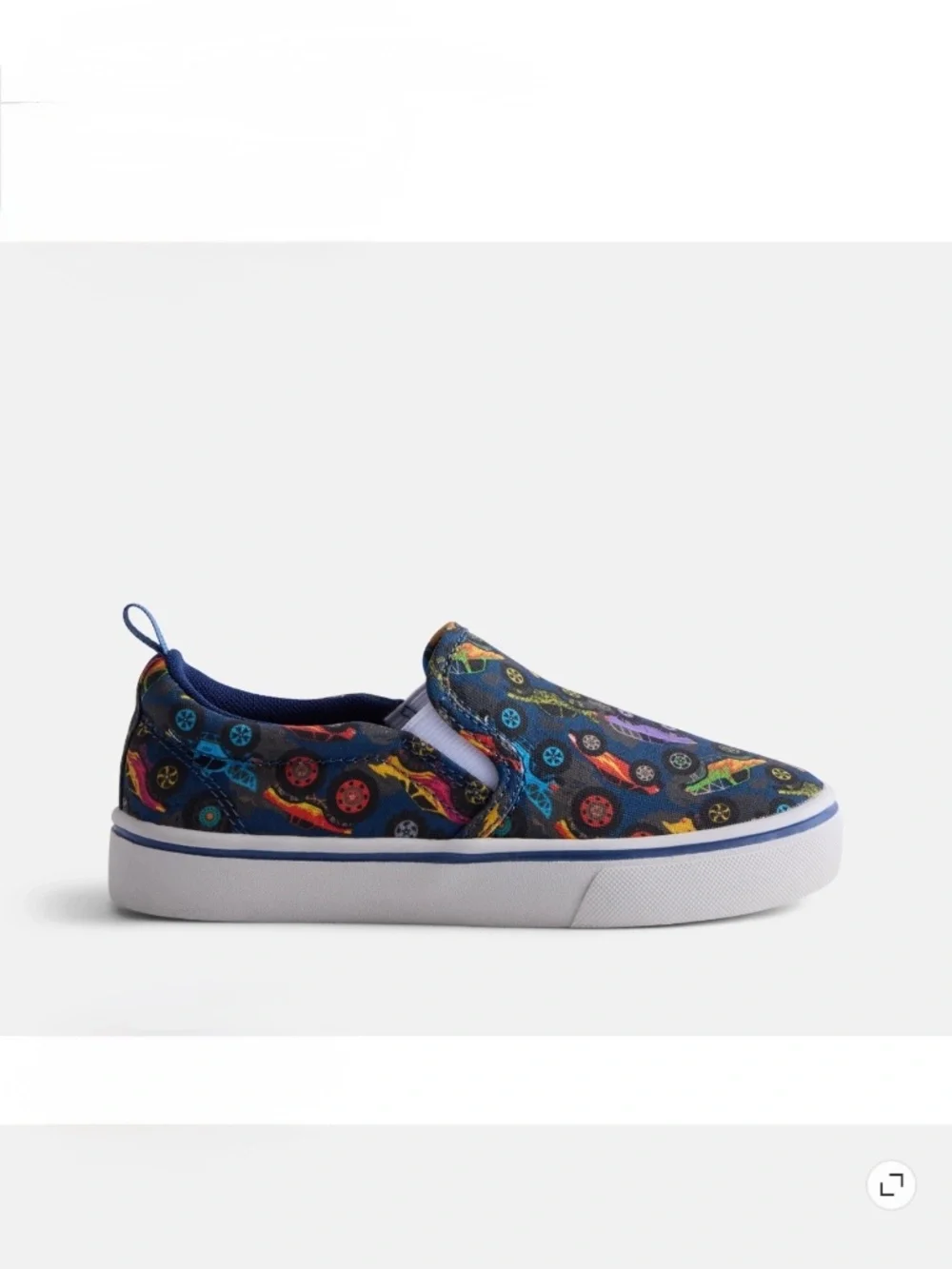 WN Boys Trucks Blue Slip-On Canvas Sneakers Size 13 NWT